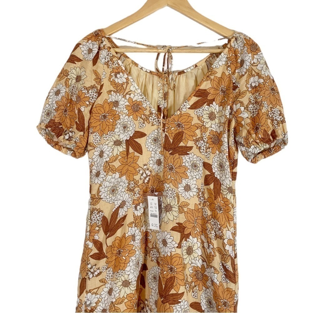 NEW  J.Crew Floral Linen Mini Dress Size OO - Picture 7 of 10